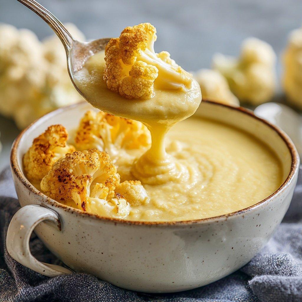 Blumenkohlsuppe mit Zitronenöl