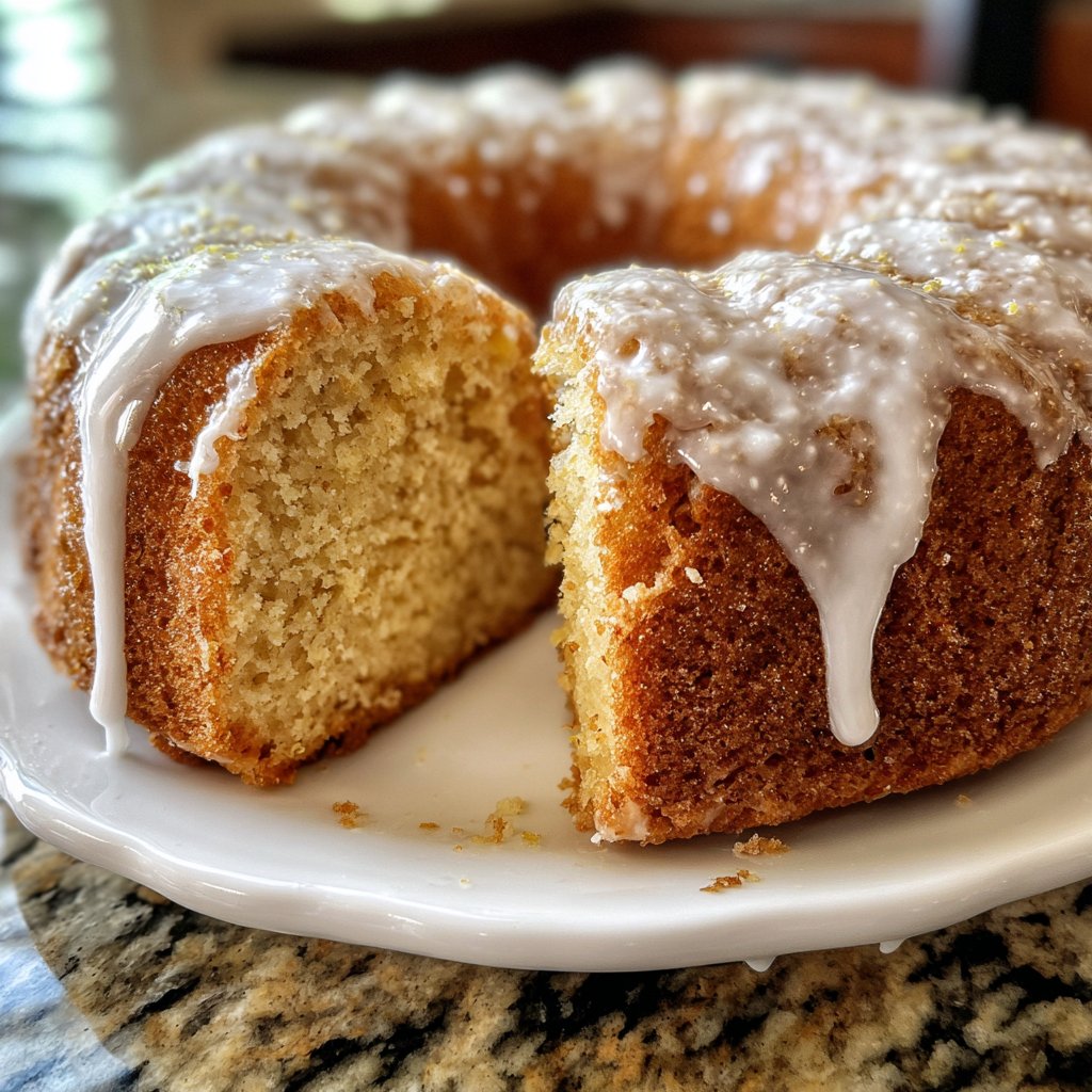 Blechkuchen mit Zitronenglasur