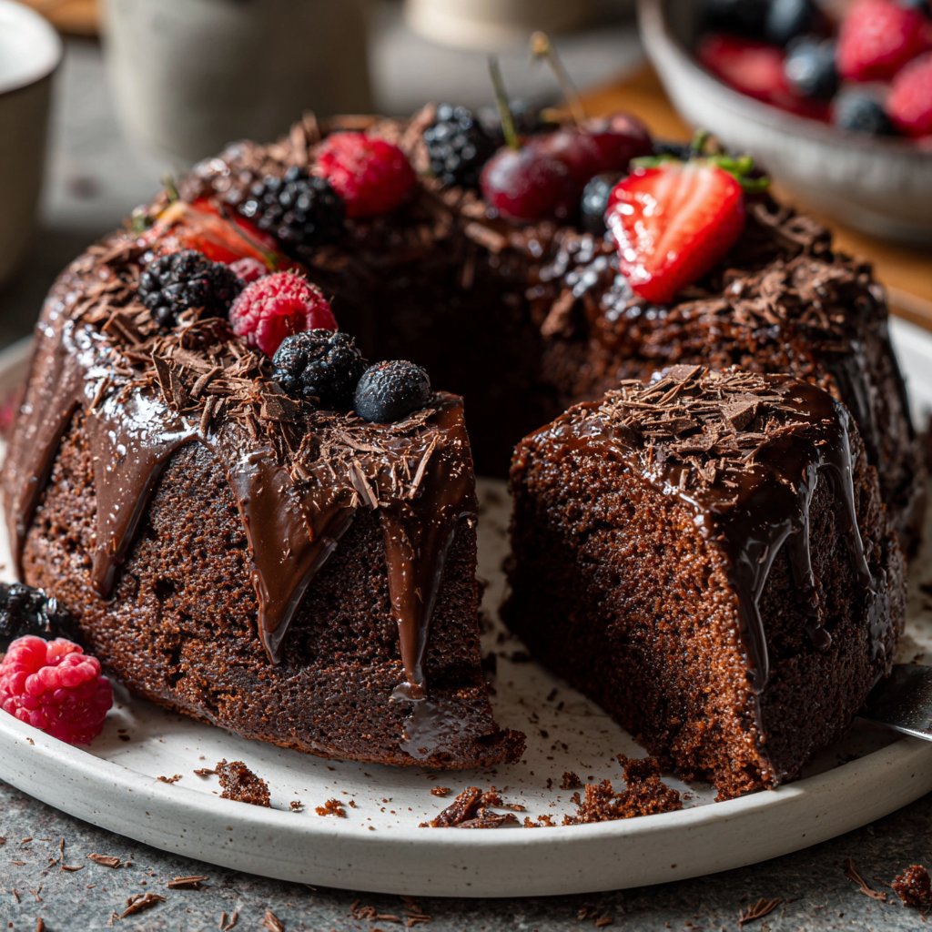 Gesunder Schokoladenkuchen ohne Zucker