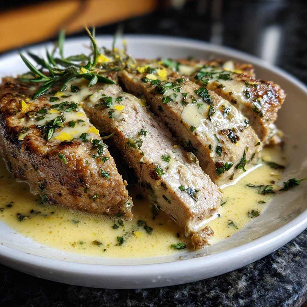 Kalbsmedaillons mit Zitronensauce