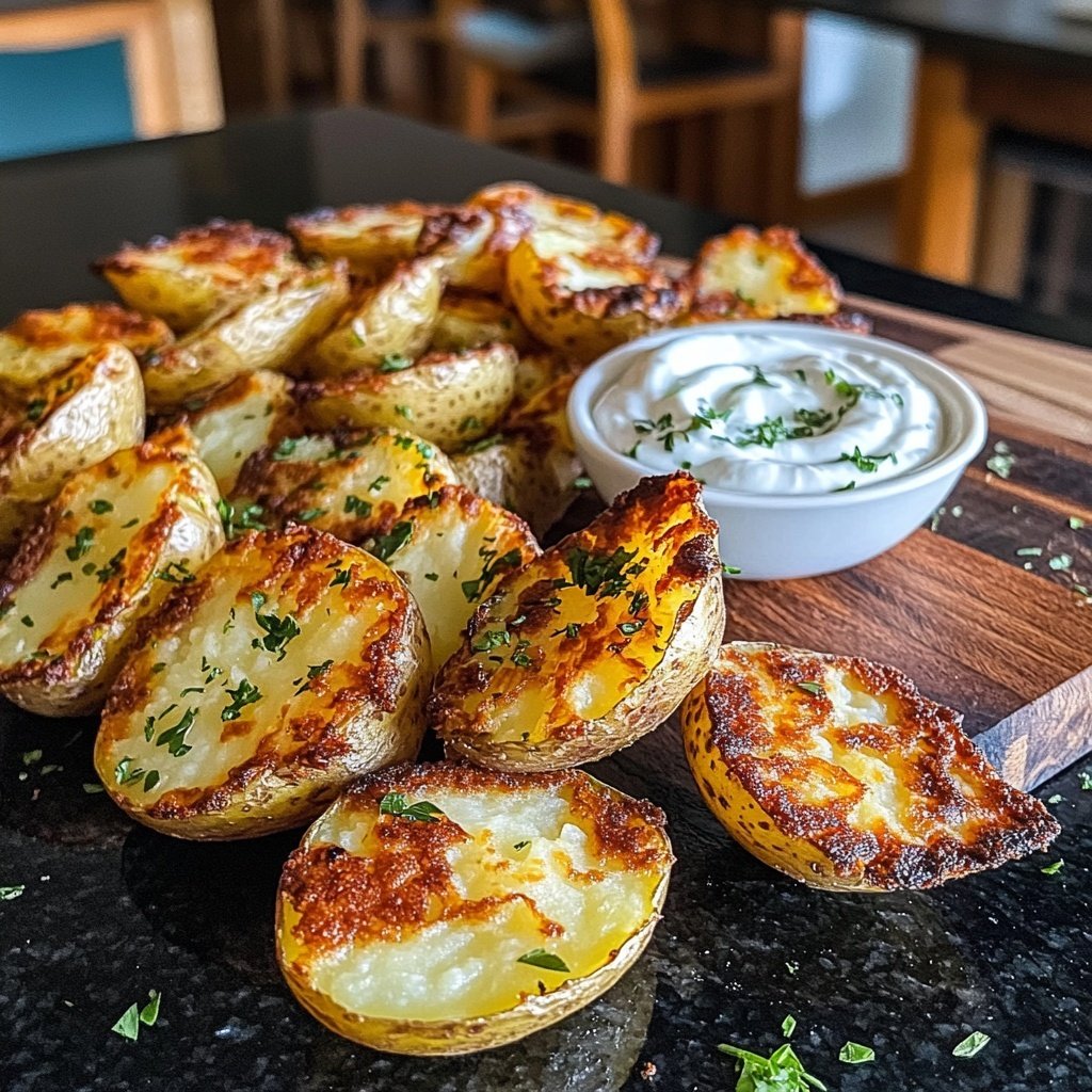 Ofenkartoffeln mit Joghurt-Dip