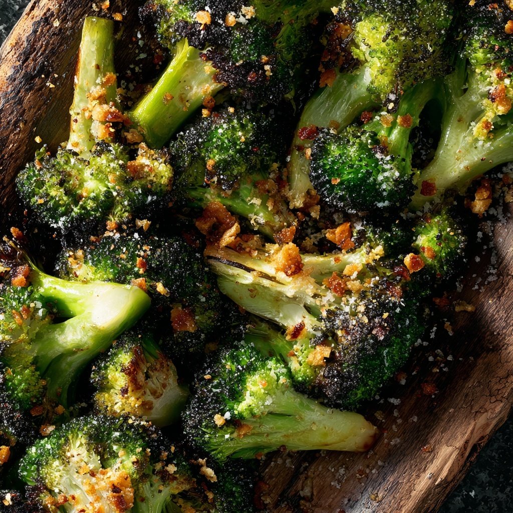 Knuspriger Brokkoli aus dem Ofen