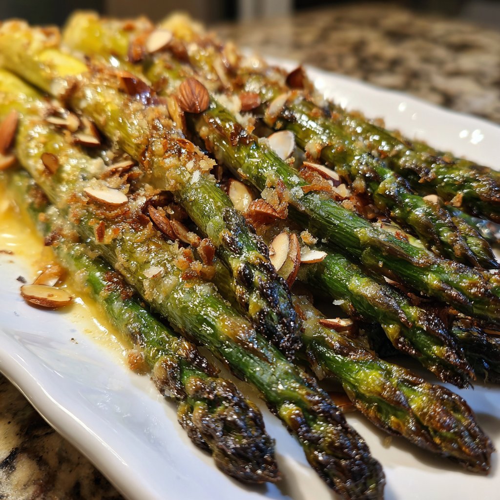 Grüner Spargel Ofengericht