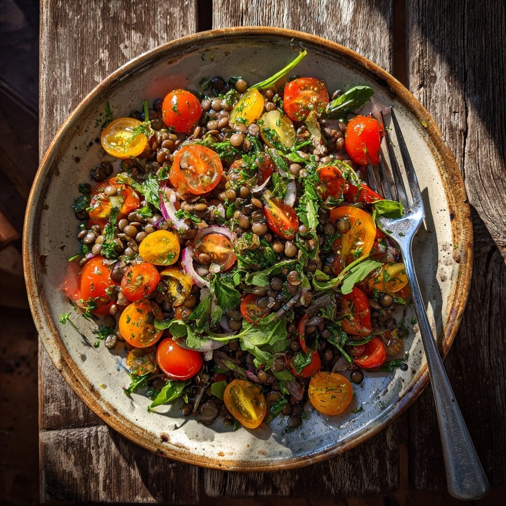 Salat Zum Grillen Mit Linsen
