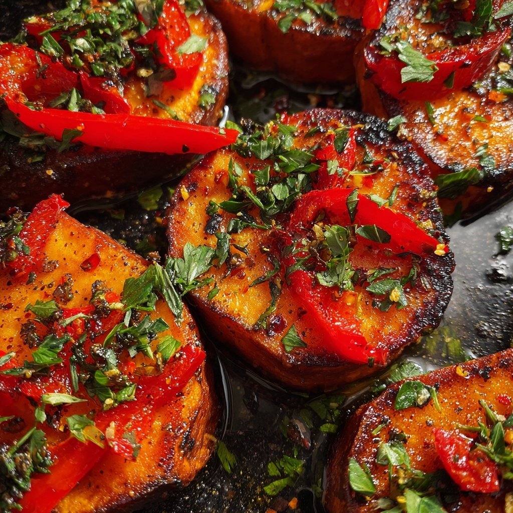 Ofen Süßkartoffeln Mit Paprika