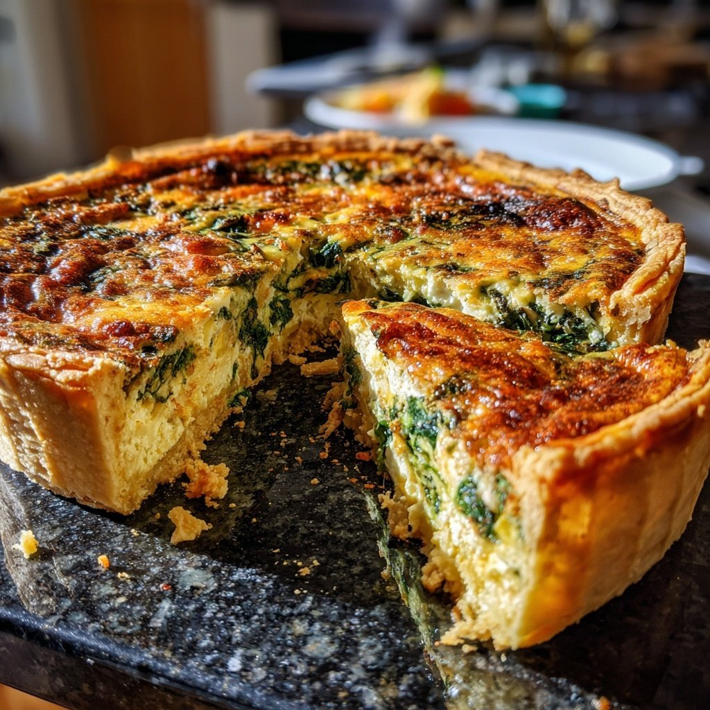 Spinat-Feta-Quiche
