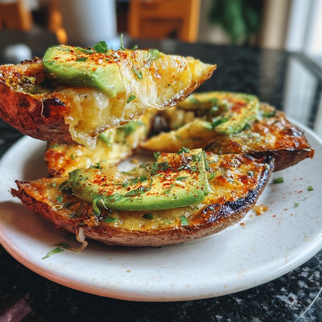 Mittagessen mit gebackenen Süßkartoffeln