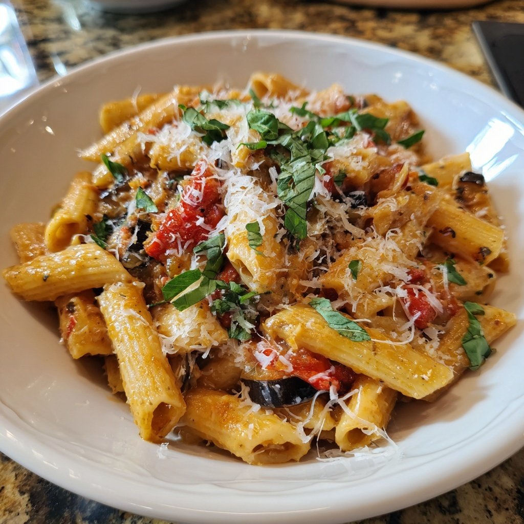 Internationale Küche Italienische Pasta alla Norma