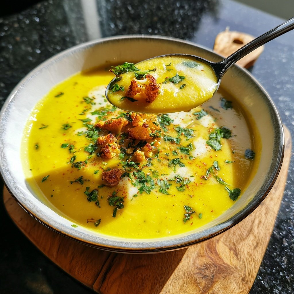 Blumenkohlsuppe mit Kurkuma