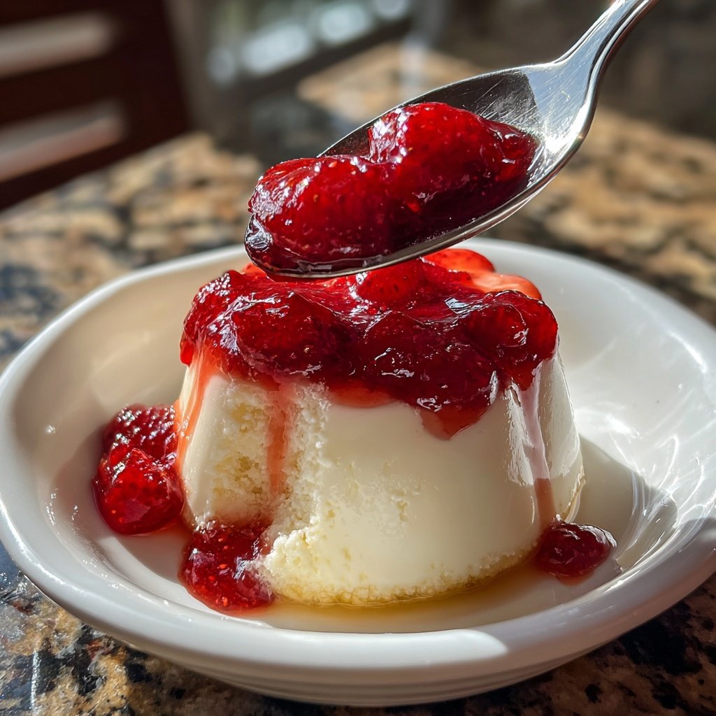 Panna Cotta mit Erdbeersauce