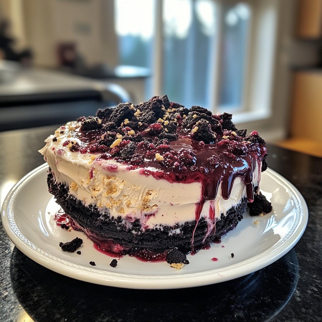 Himbeer-Oreo-Dessert