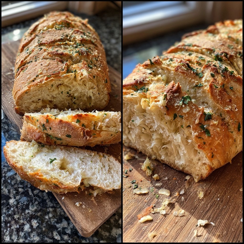 Zupfbrot Mit Knoblauch Stücken