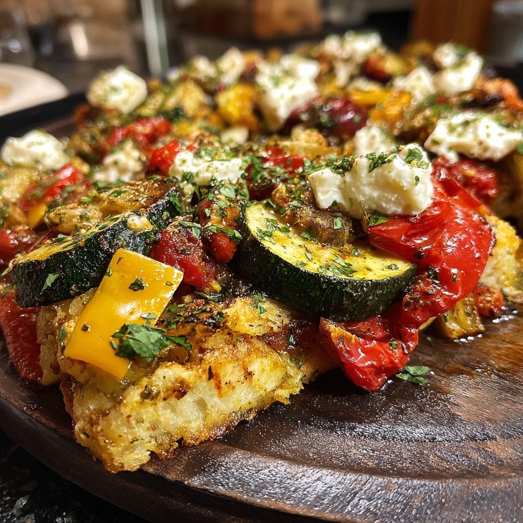 Gesund & Leicht Mediterrane Gemüsepfanne mit Feta