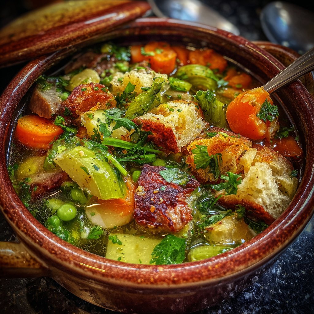 Mittagessen aus dem Topf