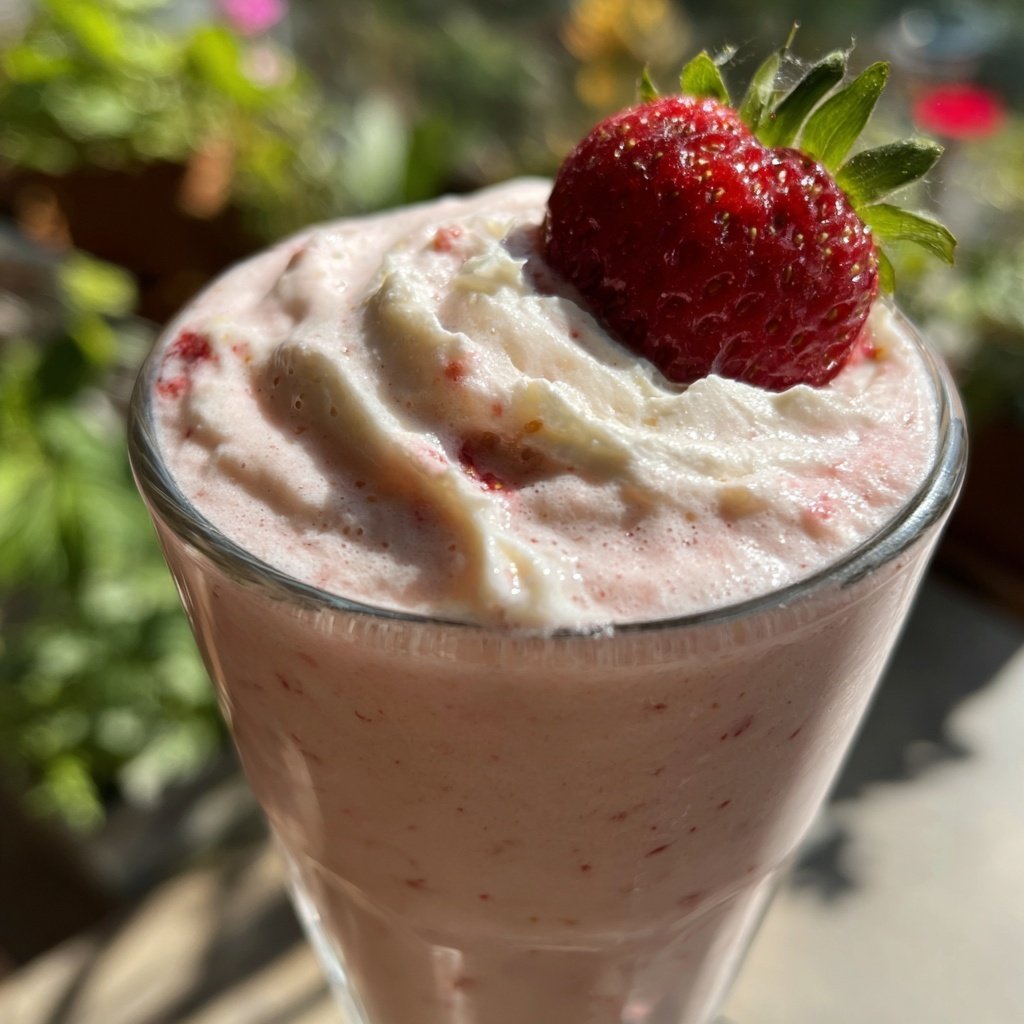 Erdbeer Milchshake Selbstgemacht